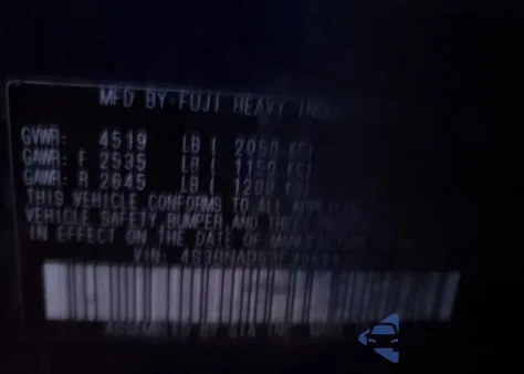 2015 Subaru Legacy 2.5I Premium из США, поврежденный, VIN 4S3BNAD63F3066516